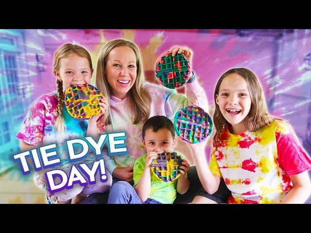 We're Making Tie Dye Waffles!