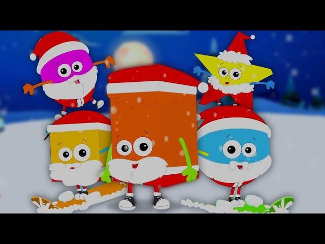 Five Fat Santa, Christmas Nursery Rhymes for Kids by Oh My Genius