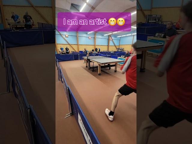 I am an artist  #tabletennis #pingpong #tennisdetable #乒乓球