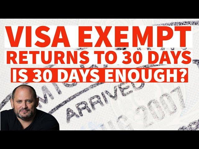 Thailand's Visa Exemption Returns to 30 Days: Is This Long Enough?