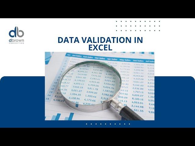 How to do Data Validation in Excel