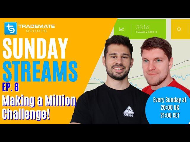 Making a Million from Sports Betting Challenge with Smart Sports Trader | Sunday Streams Ep. 8