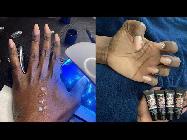 How to apply MOROVAN poly gel| Review | Dual forms | Easy to use  | Everything Teash