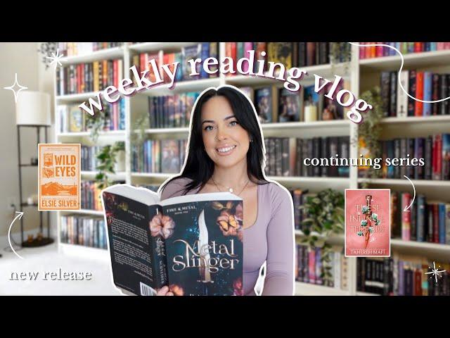 weekly reading vlog  continuing series, 5 star reads, & wild eyes