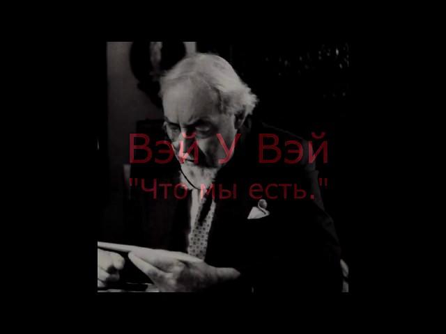 Вэй У Вэй - "Что мы есть."