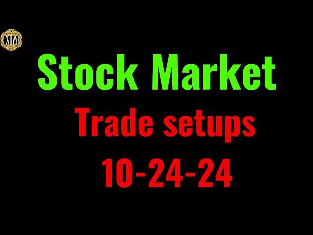 Stock Market trade ideas and chart analysis. 10-24-24