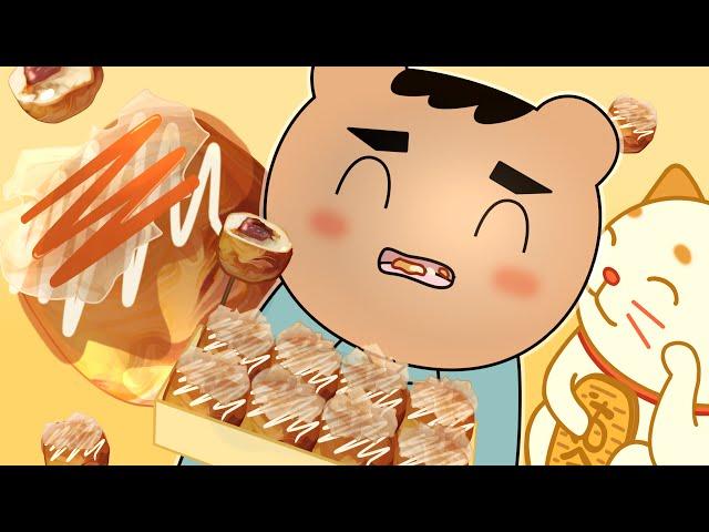 Lonely Takoyaki MukbangㅣMUKBANG ANIMATION