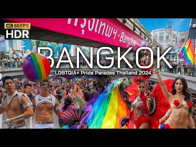  4K HDR | Bangkok Pride Parade 2024 ️‍ - The best Pride festivals in the world