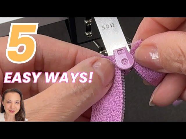 5 Easy Ways to attach Zipper Pulls onto Zipper Tape | DIY Zipper Jigs