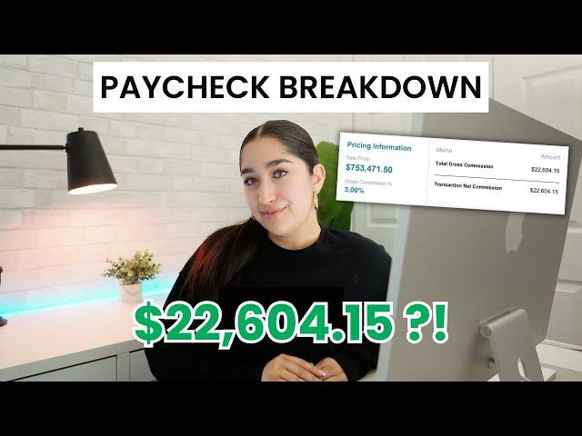 REAL ESTATE AGENT PAYCHECK BREAKDOWN  payday routine & march budget with me