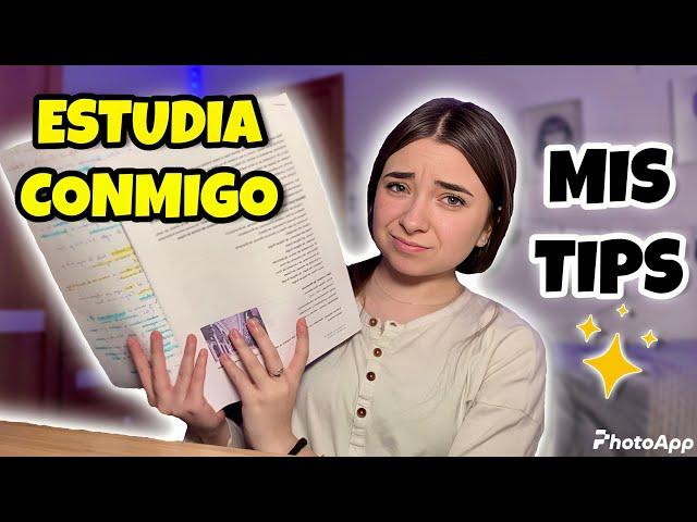 ESTUDIA CONMIGO PARA LOS EXAMENES DE 2º DE BACHILLER  TIPS PARA ESTUDIAR