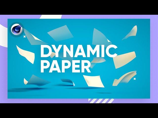 C4D Dynamic Floating Paper - Cinema 4D Tutorial (Free Project)