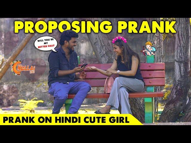 ️TAMIL Guy Proposing HINDI GIRL Proposal Prank || Nellai360*