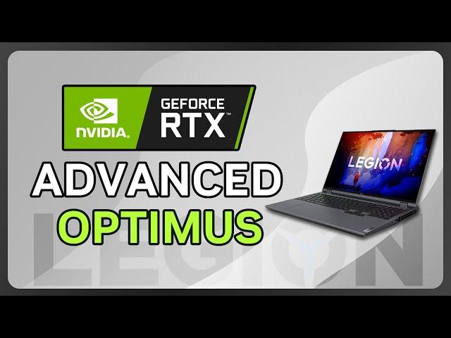 How to use Advanced Optimus on Legion Laptops (Get Faster Framerates)