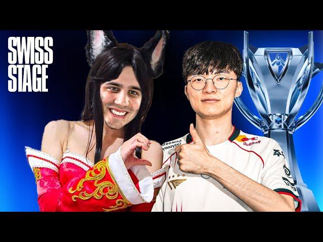 THE GOAT's FIRST GAME AT WORLDS WAS...| T1 vs TES | Worlds 2024 Swiss Stage