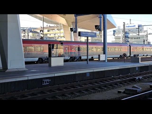 ÖBB Railjet RJ 554 Hauptbahnhof in Wien