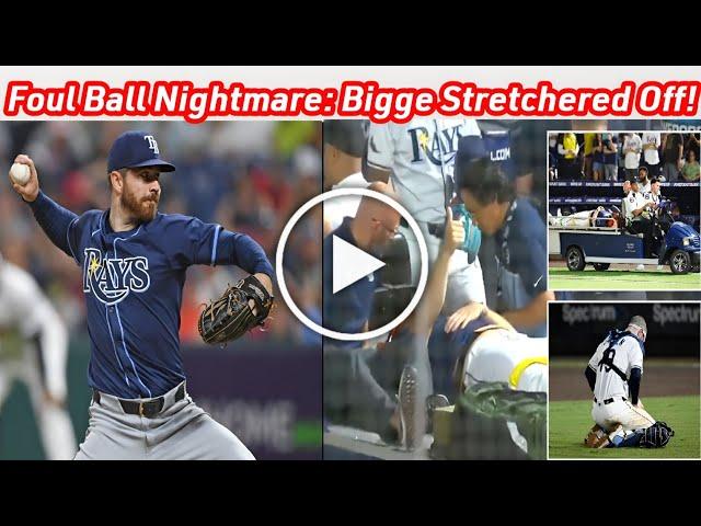 Rays' Hunter Bigge Injured by 105 MPH Foul Ball