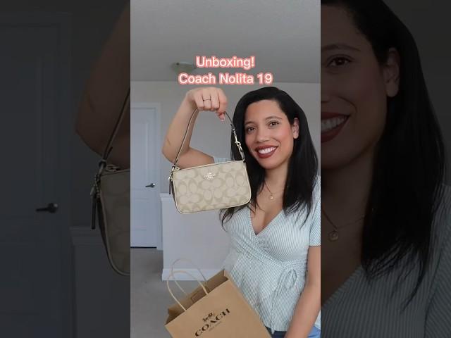 Unboxing Coach Nolita 19 #handbags #fashion #coach #coachbag #shorts