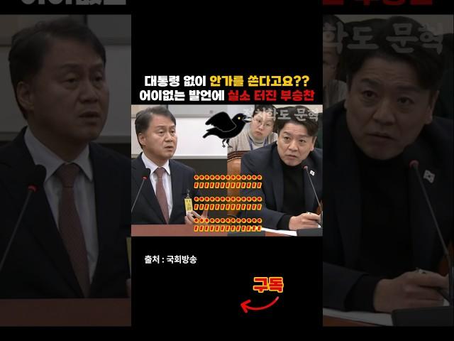 대통령 없이 안가를 쓴다고요? 어이없는 발언에 실소 터진 부승찬