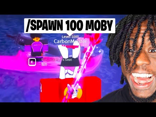 I Hired a ADMIN To Spawn INFINITE MOBY's.. Ft. Carbon Meister Plays in Fisch