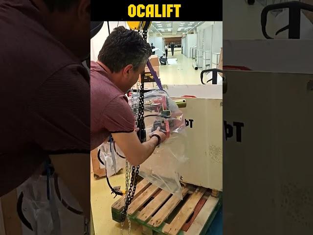 Ручная цепная таль помогает собрать ТЭЦ 10 тонн #производство #таль #ocalift #сварка #кран