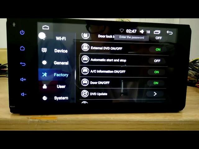 Andriod car radio canbus settings