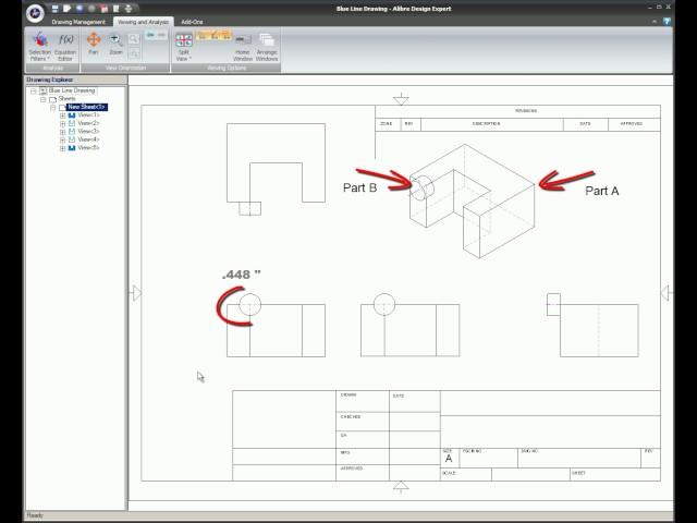 Precise Views vs Fast Views & Reproject in Alibre Design (Legacy Interface)
