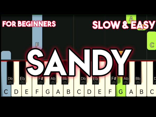 THE CARPENTERS - SANDY | SLOW & EASY PIANO TUTORIAL