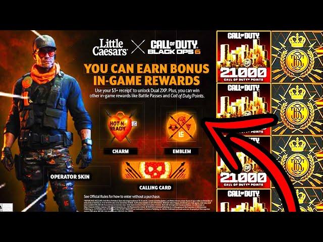 How to get and redeem BLACK OPS 6 LITTLE CAESARS Rewards and Promotions codes