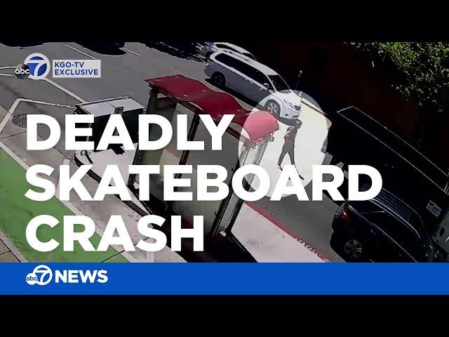 Skateboarder Pablo 'P-Spliff' Ramirez seen holding onto truck bumper before deadly crash