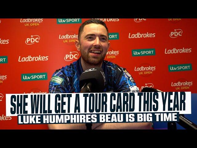 " SHE'S OBVIOUSLY THE BIG TIME" LUKE HUMPHRIES SAYS BEAU WILL GET A TOUR CARD THIS YEAR