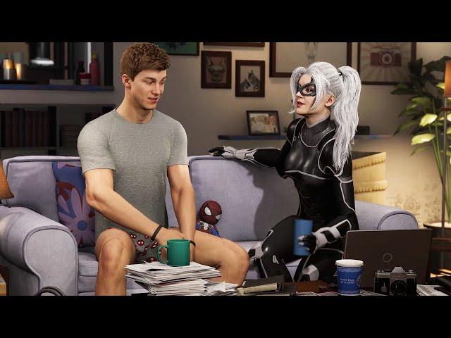 Spider-Man Awkward Dinner With Black Cat - Marvel's Spiderman Remastered PC Mods 2022