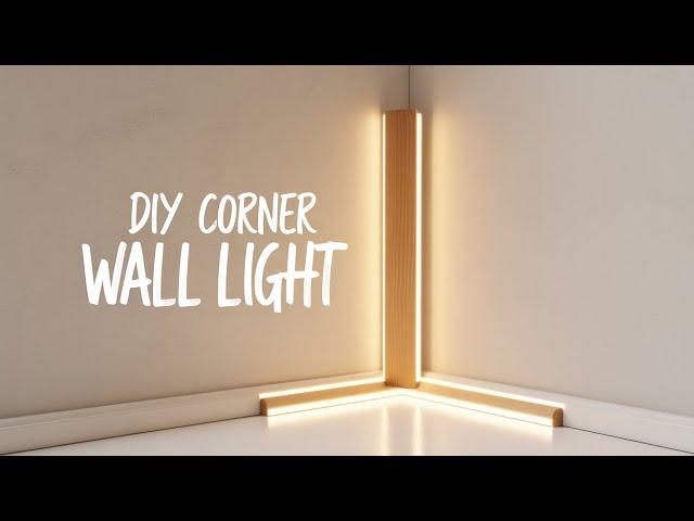DIY Corner Wall light