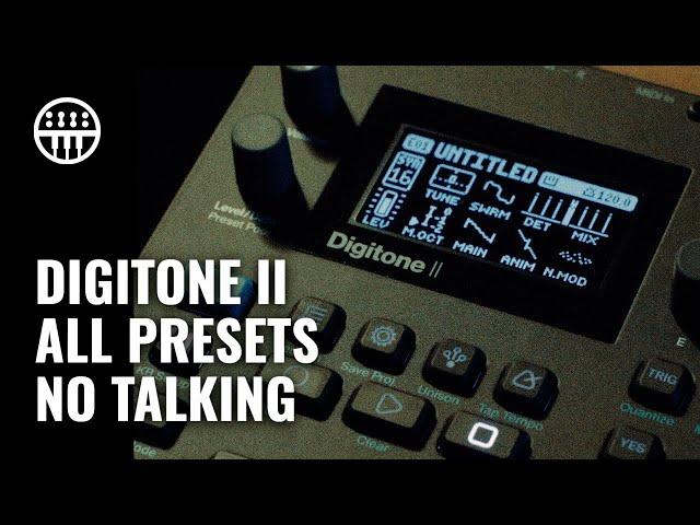 Digitone II All Preset Patterns (No Talking) | Thomann