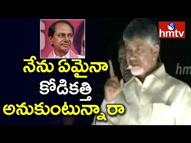 Chandrababu Naidu Fires on KCR Comments | Telugu News | hmtv