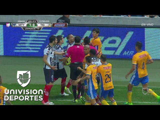 Guerra Civil, empujones y puños entre Rayados y Tigres