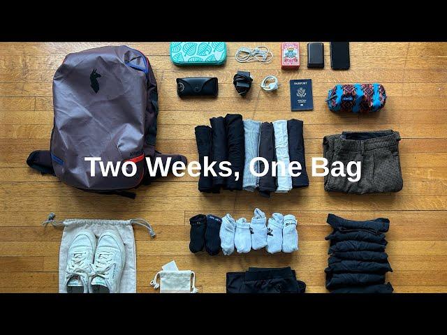 Two Weeks, One Bag | Minimalist Pack With Me