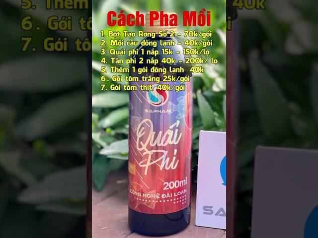 Cách Pha Mồi Câu Cá Rô Phi Khủng #shorts