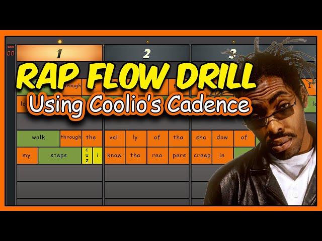 Coolio Rap Flow Practice Drill | How To Rap | Rap Flow Tutorial