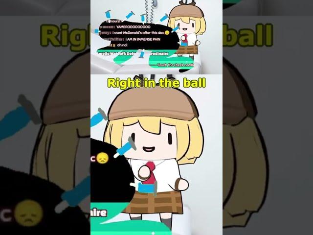 Ame hits the pressure point of chat's ball... (+bonus non-clickbait)  [Hololive EN/#Shorts]