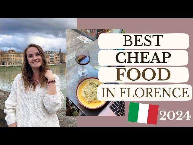 BEST CHEAP FOOD IN FLORENCE : SAVE MONEY WITH STREET FOOD