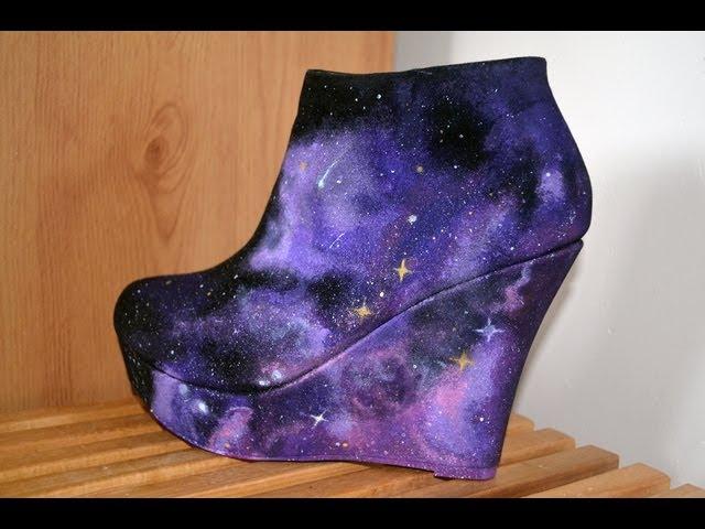 DIY NEBULA HEELS  | GALAXY SHOES - Christina Rotondo