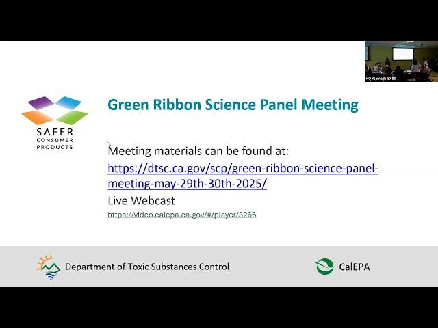 SCP - Green Ribbon Science Panel (GRSP) Meeting - Day 1 - May 29, 2025