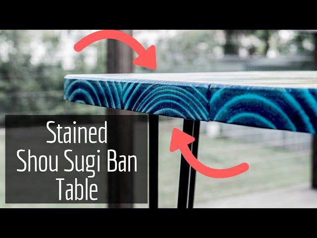 Shou Sugi Ban Table - DIY Wood burning technique