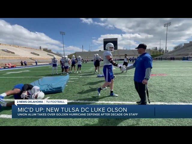 Mic'd Up: Tulsa football's new defensive coordinator Luke Olson