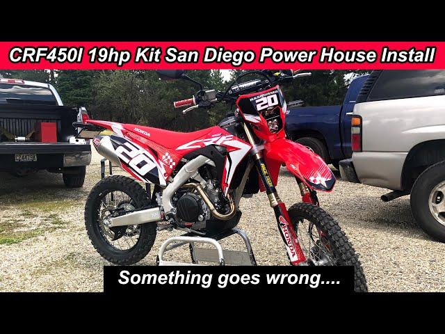 CRF450l San Diego Powerhouse 19hp Mod Kit How To Install