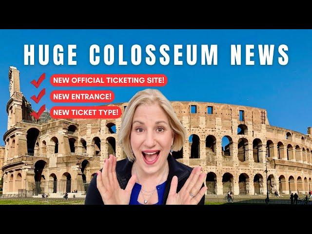 Exciting Colosseum news! New ticket system, new entrance, new ticket!