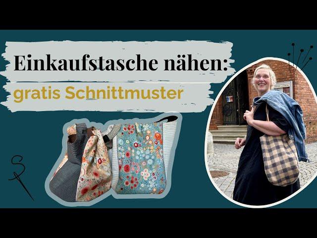 Einkaufstasche nähen mit gratis Schnittmuster