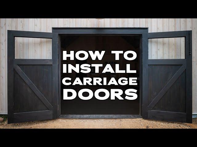 Step-by-Step Carriage Door Installation | RealCraft