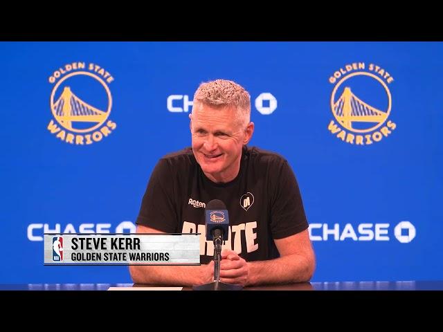 Warriors Steve Kerr Gets Emotional and Tears Up Talking Klay Thompson Emotional Return with Mavs